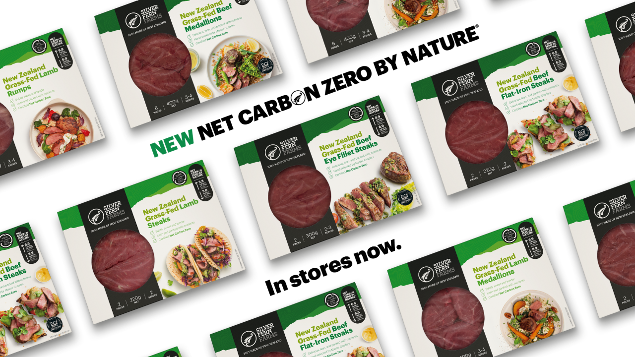 Silver Fern Farms’ Net Carbon Zero certified products now in New Zealand with world-first red meat carbon label